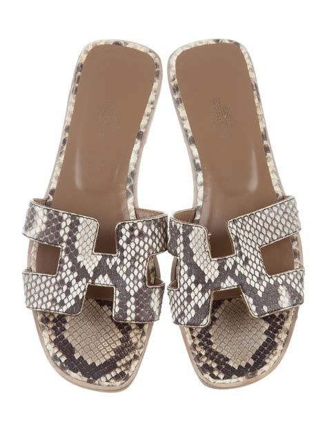 hermes sandalen|hermes snakeskin sandals.